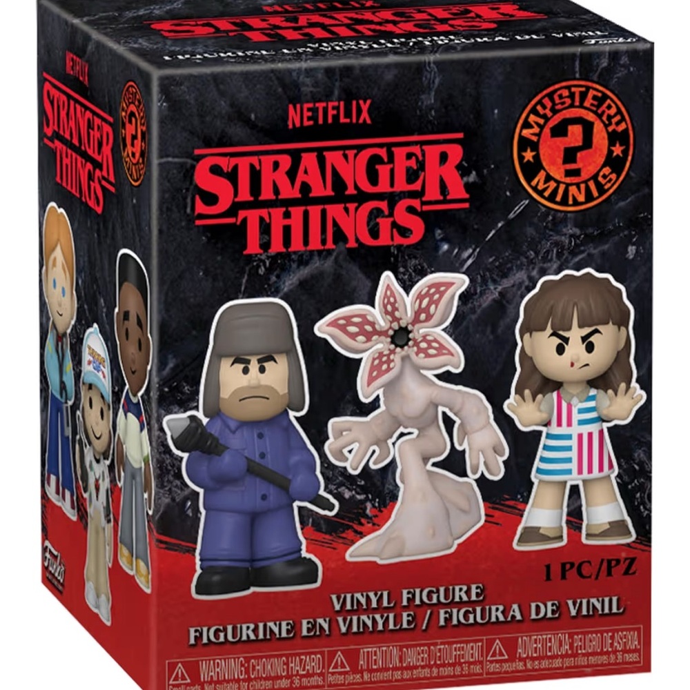 Netflix Red and Black Stranger Things Action Figures